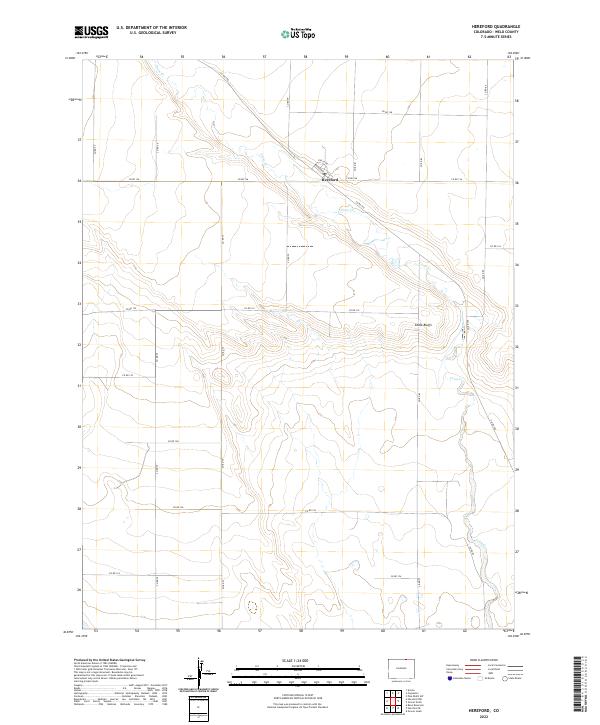 US Topo 7.5-minute map for Hereford CO