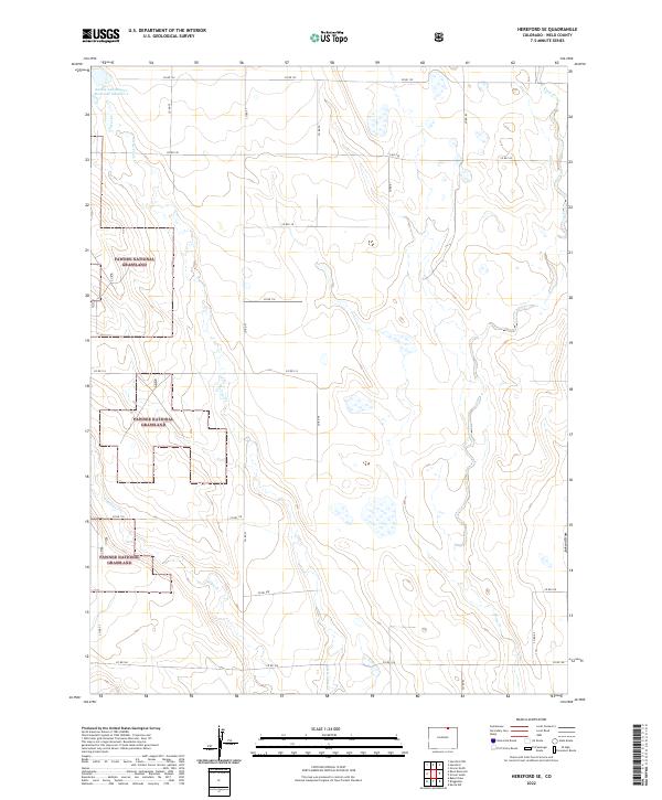 US Topo 7.5-minute map for Hereford SE CO