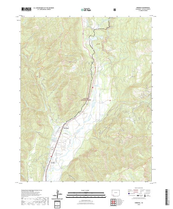 US Topo 7.5-minute map for Hermosa CO