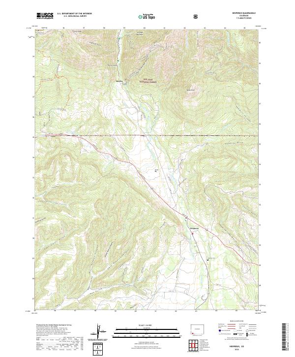 US Topo 7.5-minute map for Hesperus CO