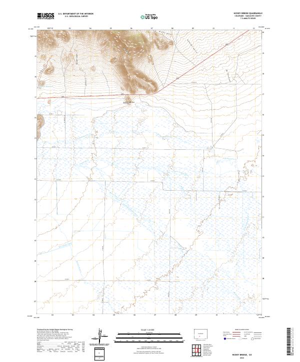 US Topo 7.5-minute map for Hickey Bridge CO