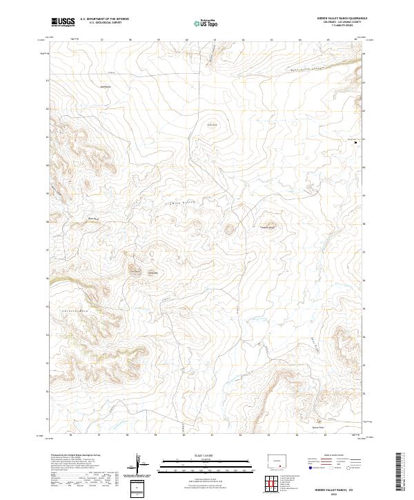 US Topo 7.5-minute map for Hidden Valley Ranch CO