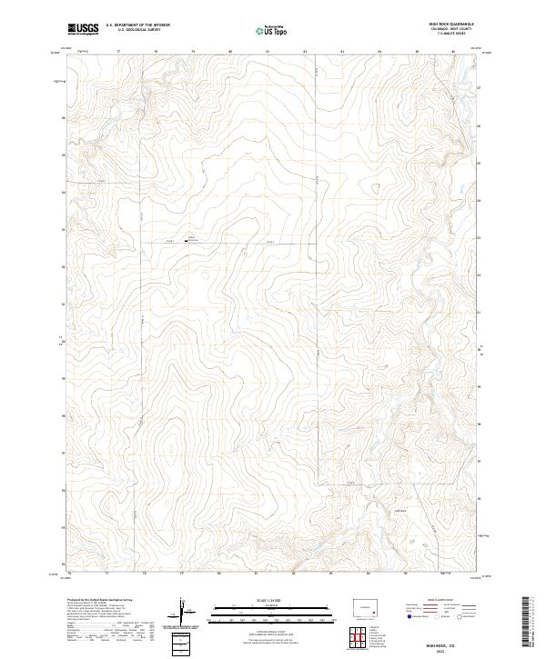 US Topo 7.5-minute map for High Rock CO