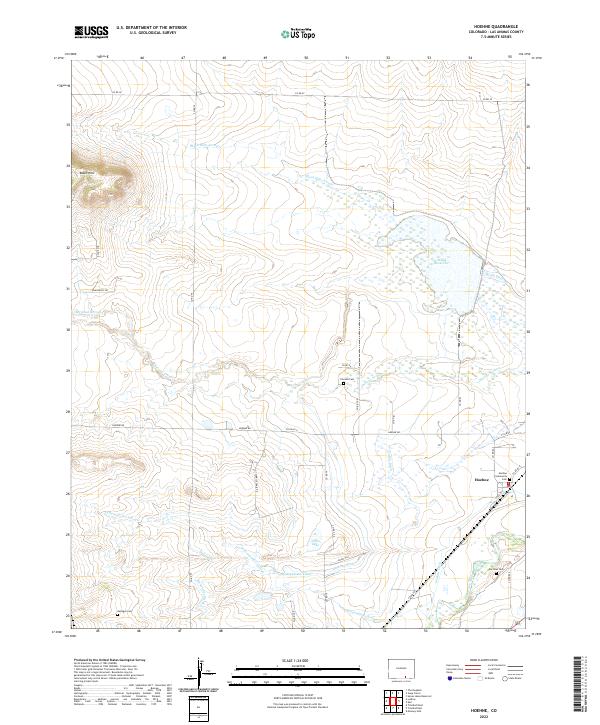 US Topo 7.5-minute map for Hoehne CO