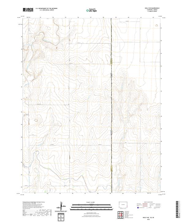US Topo 7.5-minute map for Holly NE COKS