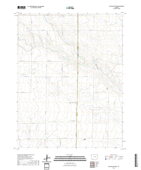 US Topo 7.5-minute map for Holtwold Store CO