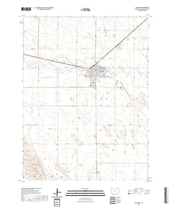 US Topo 7.5-minute map for Holyoke CO
