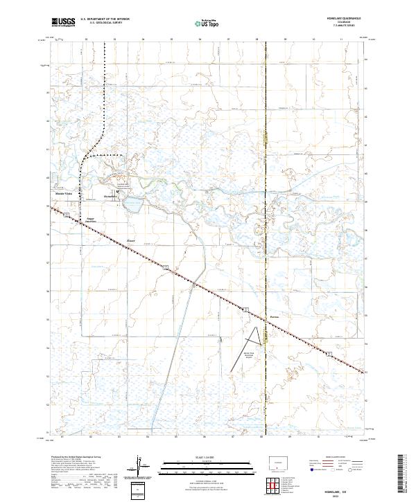 US Topo 7.5-minute map for Homelake CO