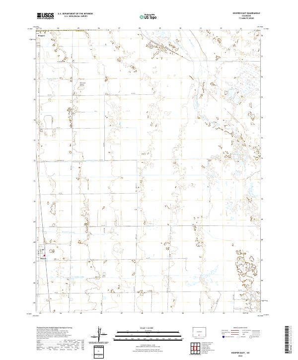 US Topo 7.5-minute map for Hooper East CO