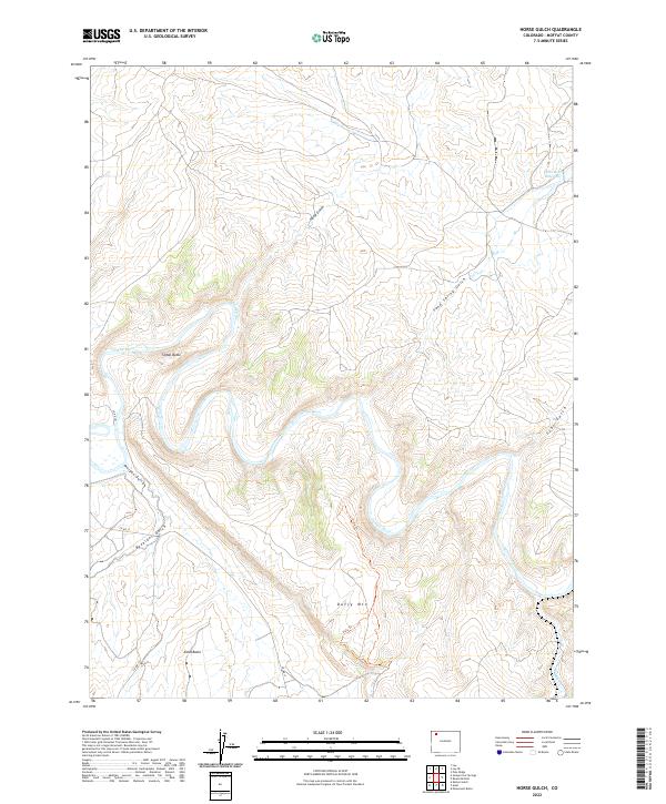 US Topo 7.5-minute map for Horse Gulch CO