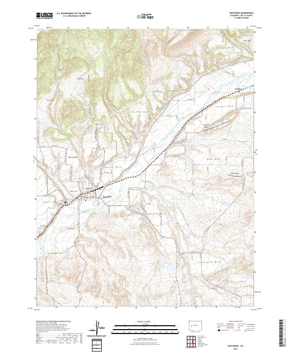 US Topo 7.5-minute map for Hotchkiss CO