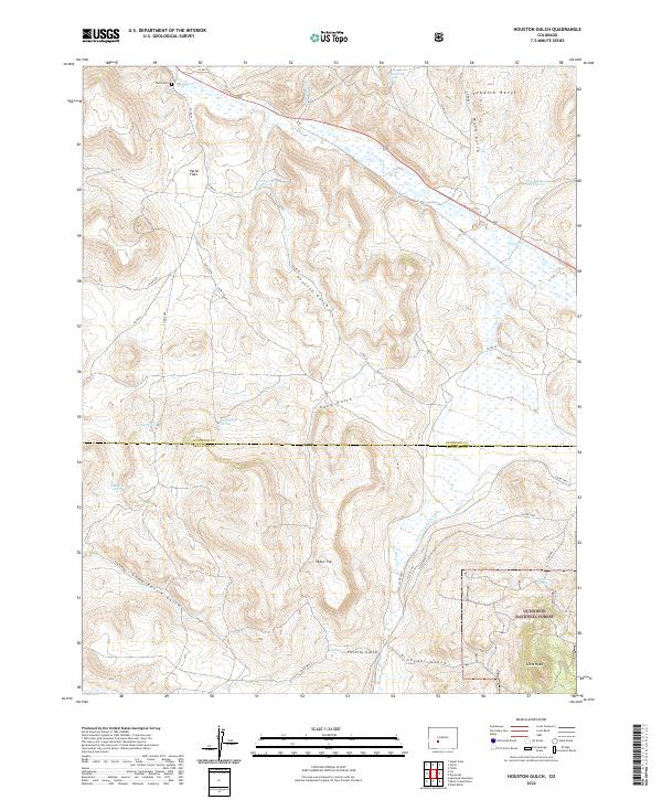 US Topo 7.5-minute map for Houston Gulch CO