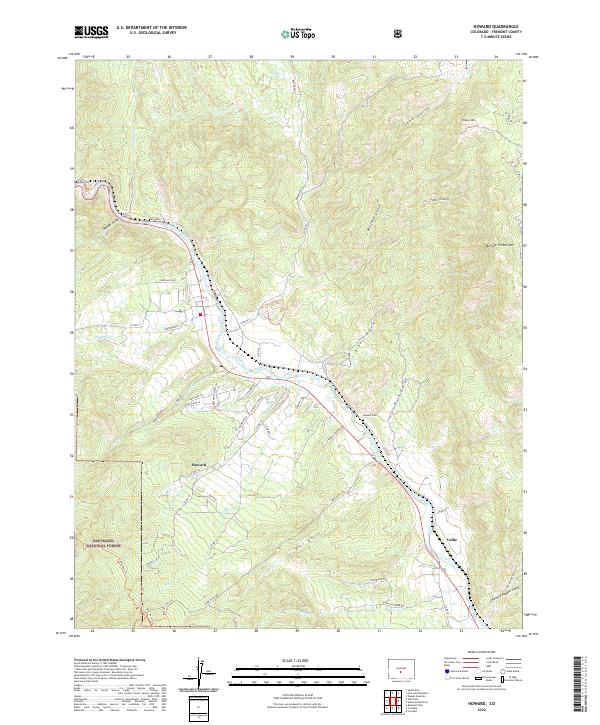 US Topo 7.5-minute map for Howard CO