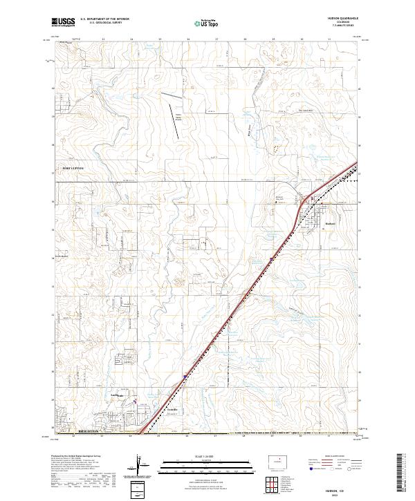 US Topo 7.5-minute map for Hudson CO