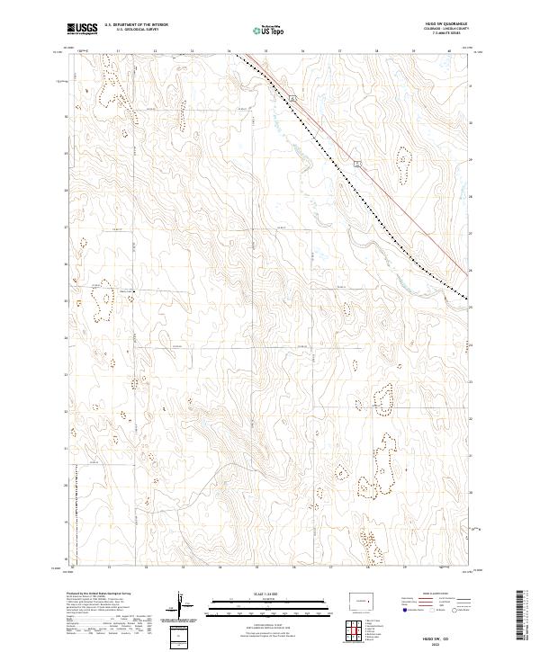 Hugo Maps US Topo 7.5-minute map for Hugo SW CO – American Map Store