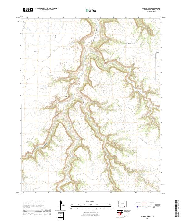 US Topo 7.5-minute map for Humbar Spring CO