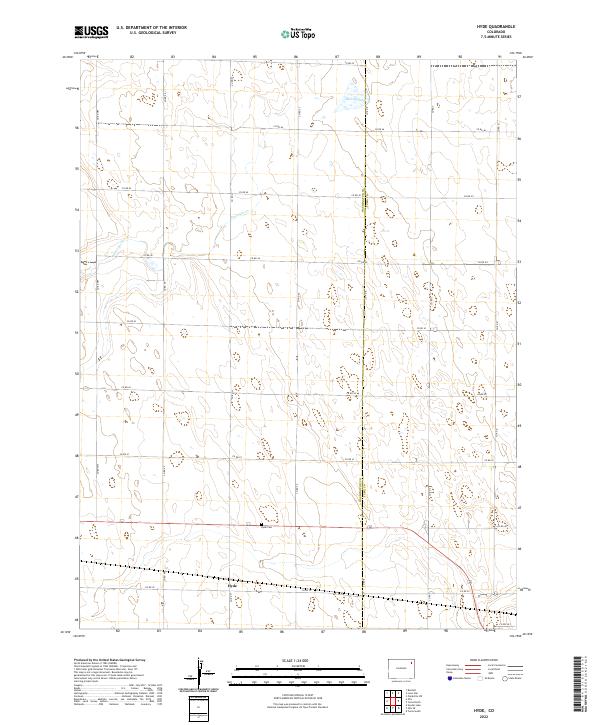 US Topo 7.5-minute map for Hyde CO