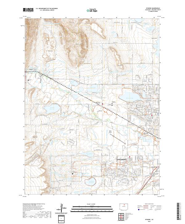 US Topo 7.5-minute map for Hygiene CO