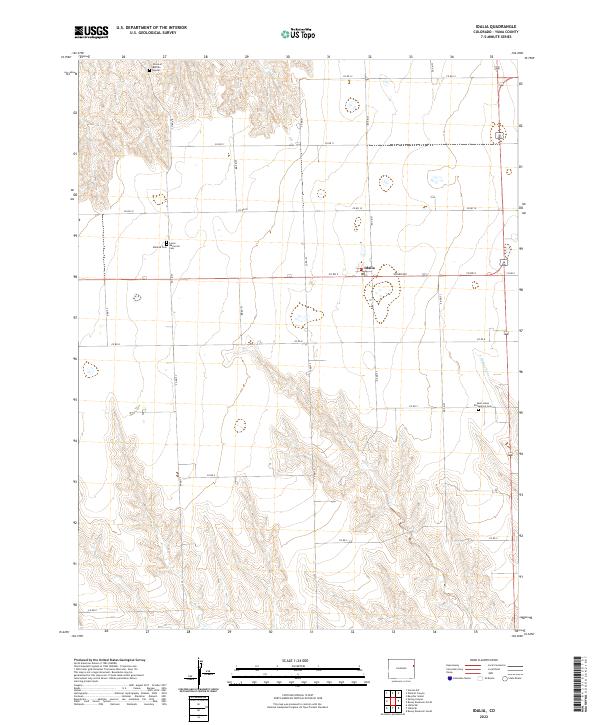 US Topo 7.5-minute map for Idalia CO