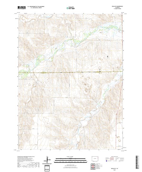 US Topo 7.5-minute map for Idalia SE CO