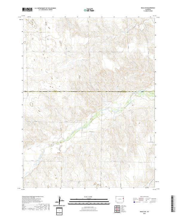US Topo 7.5-minute map for Idalia SW CO
