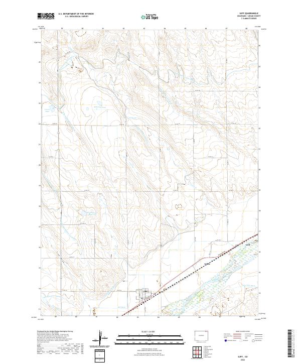 US Topo 7.5-minute map for Iliff CO