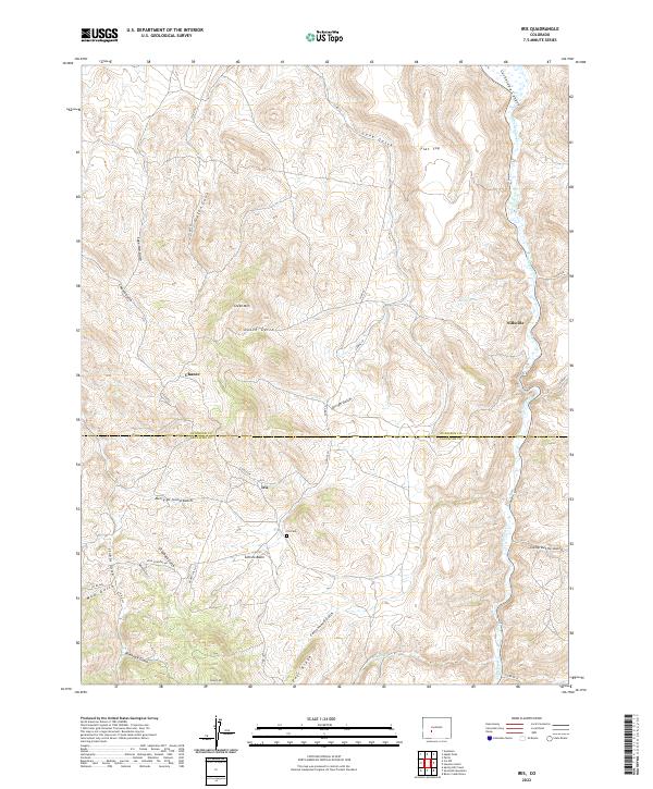 US Topo 7.5-minute map for Iris CO