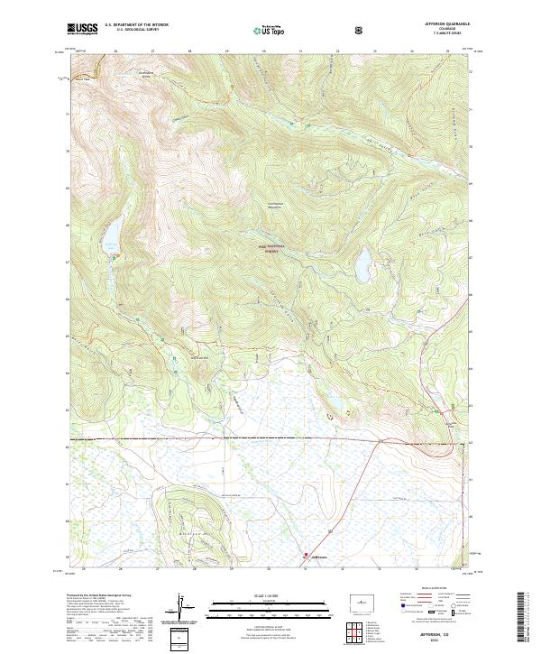 US Topo 7.5-minute map for Jefferson CO