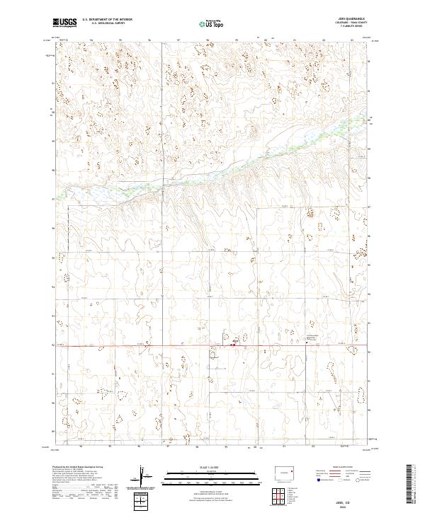 US Topo 7.5-minute map for Joes CO