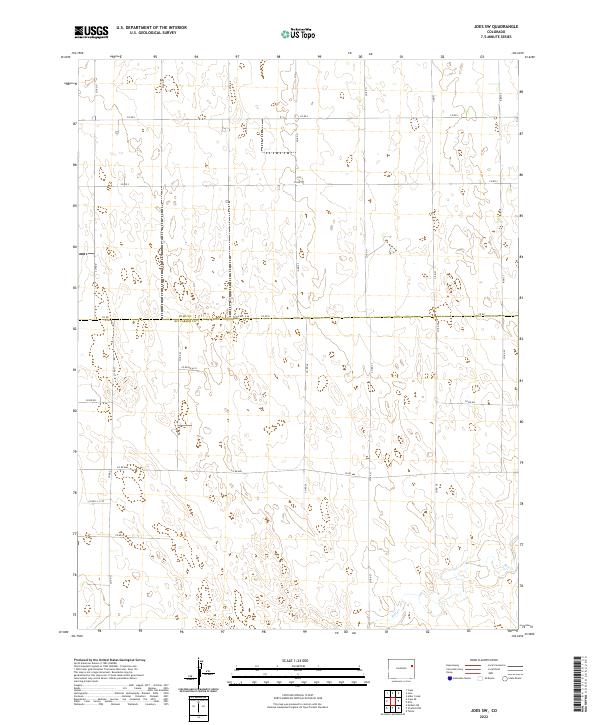 US Topo 7.5-minute map for Joes SW CO