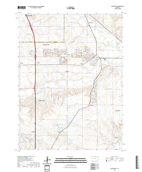 US Topo 7.5-minute map for Johnstown CO