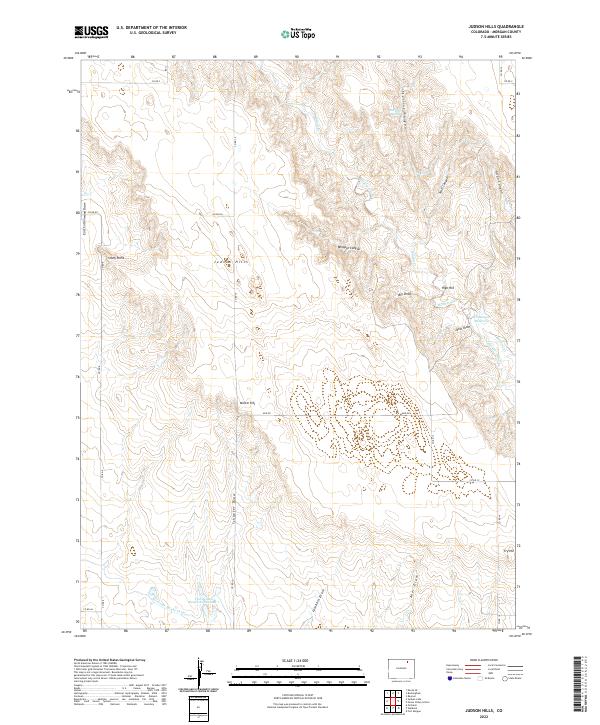 US Topo 7.5-minute map for Judson Hills CO