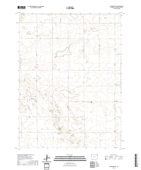 US Topo 7.5-minute map for Julesburg SW CO