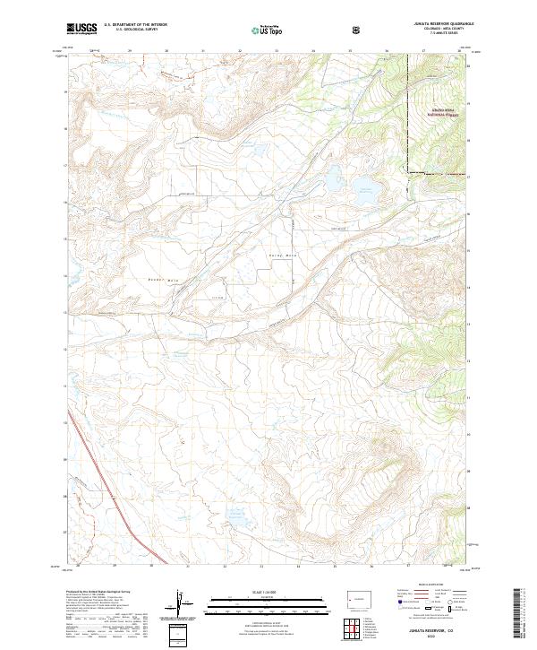 US Topo 7.5-minute map for Juniata Reservoir CO
