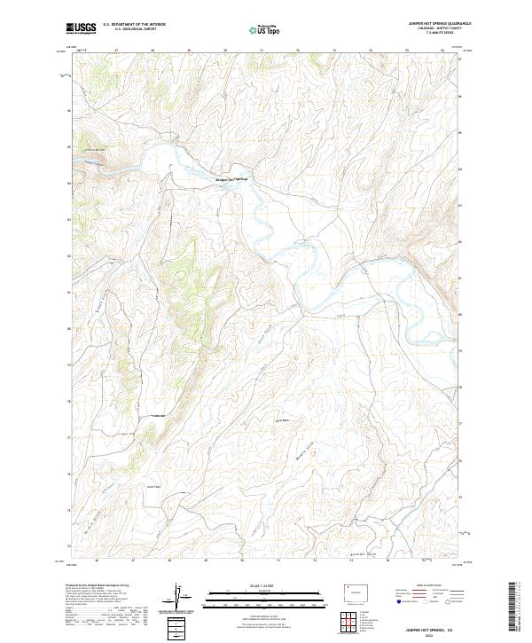 US Topo 7.5-minute map for Juniper Hot Springs CO