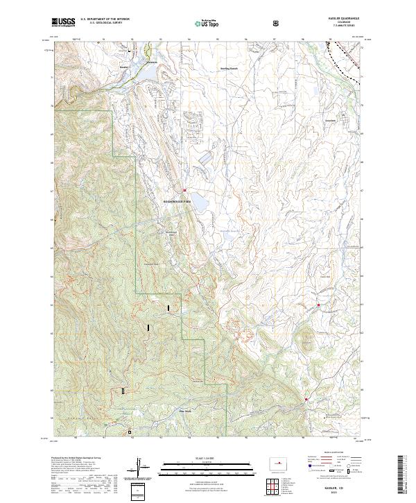 US Topo 7.5-minute map for Kassler CO