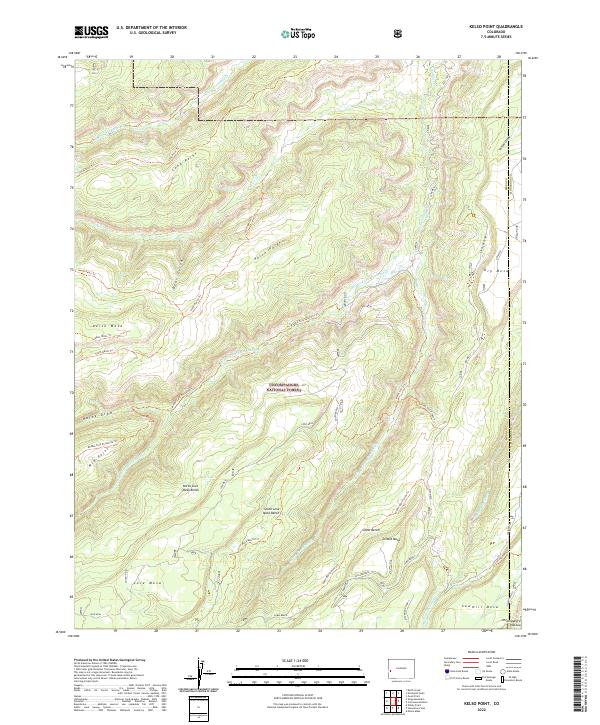 US Topo 7.5-minute map for Kelso Point CO