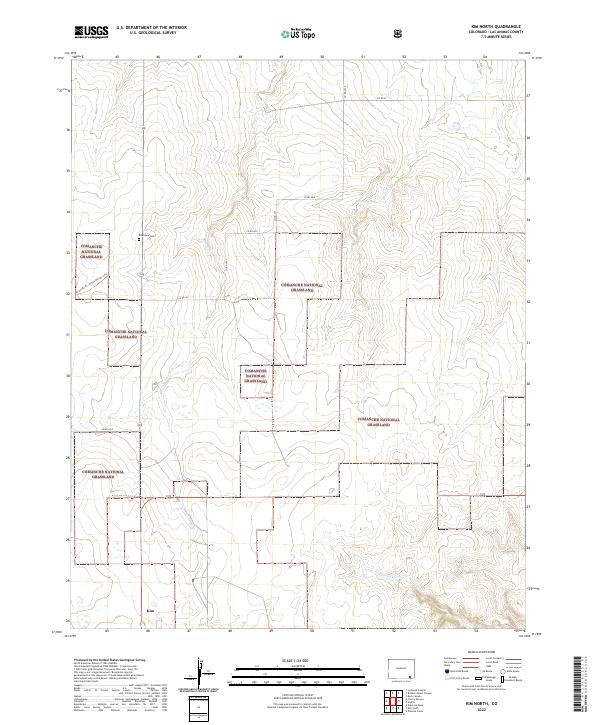 US Topo 7.5-minute map for Kim North CO