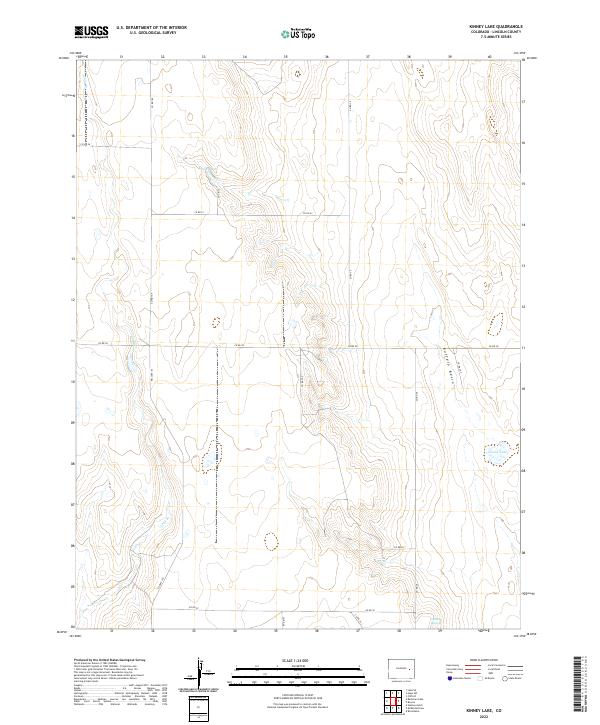 US Topo 7.5-minute map for Kinney Lake CO