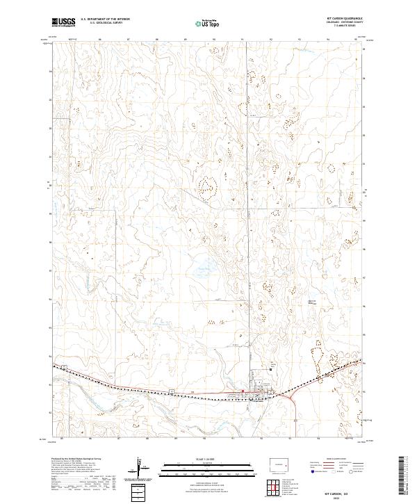 US Topo 7.5-minute map for Kit Carson CO