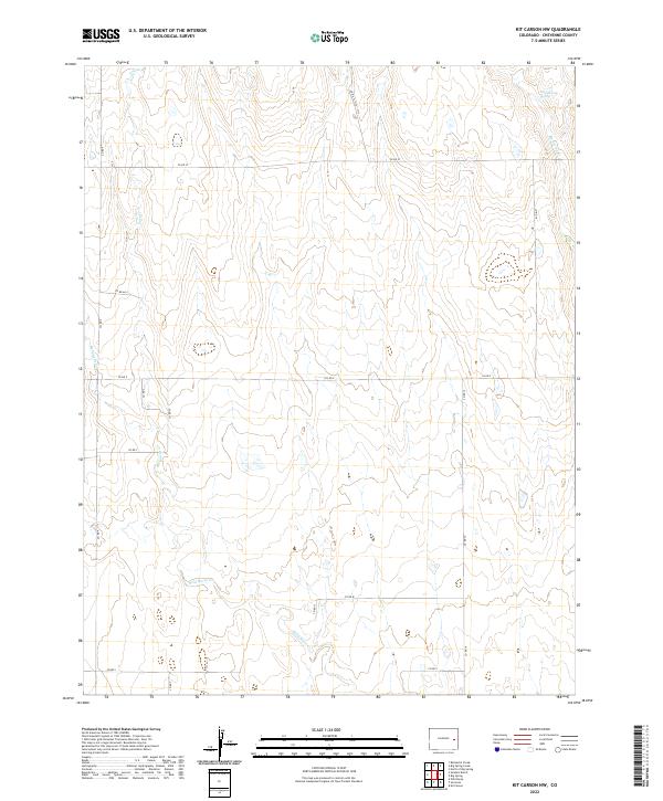 US Topo 7.5-minute map for Kit Carson NW CO