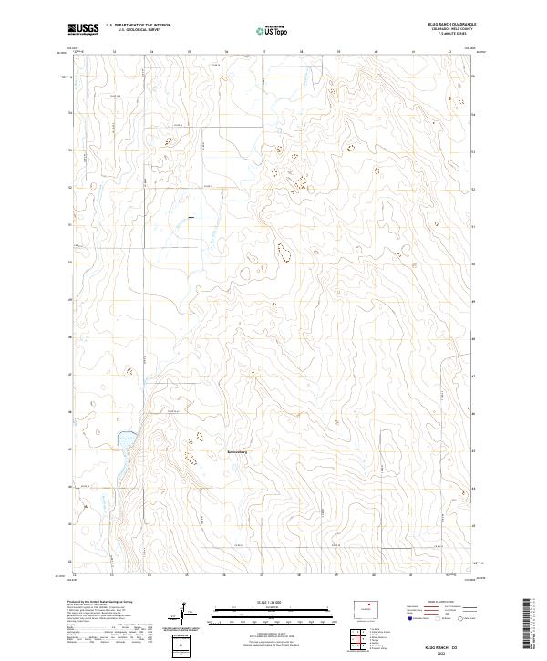 US Topo 7.5-minute map for Klug Ranch CO