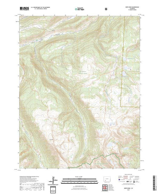 US Topo 7.5-minute map for Knife Edge CO – American Map Store