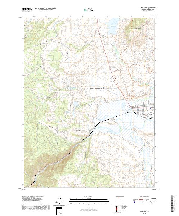 US Topo 7.5-minute map for Kremmling CO