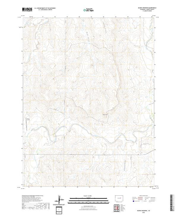 US Topo 7.5-minute map for Kuhns Crossing CO