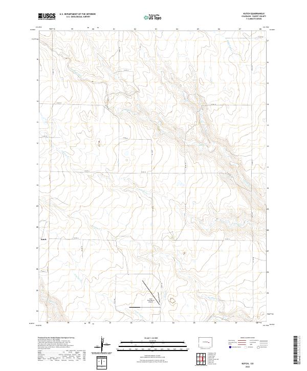 US Topo 7.5-minute map for Kutch CO