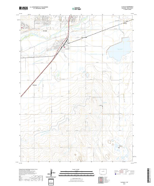 US Topo 7.5-minute map for La Salle CO