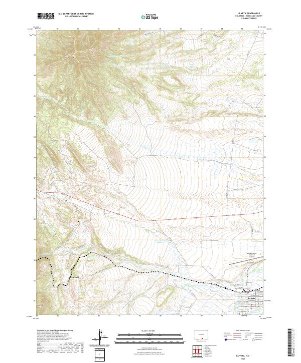 US Topo 7.5-minute map for La Veta CO