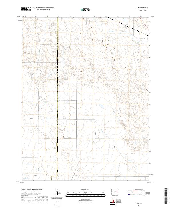 US Topo 7.5-minute map for Lake CO