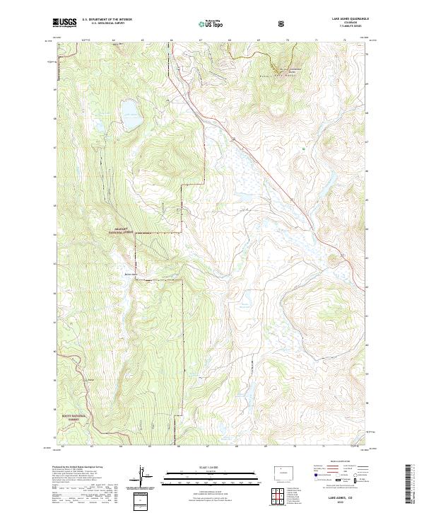 US Topo 7.5-minute map for Lake Agnes CO